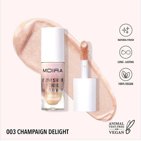K-Care: Moira Glow Show Liquid Highlighter*Champagne Delight*Korean Makeup - Picture 1 of 1